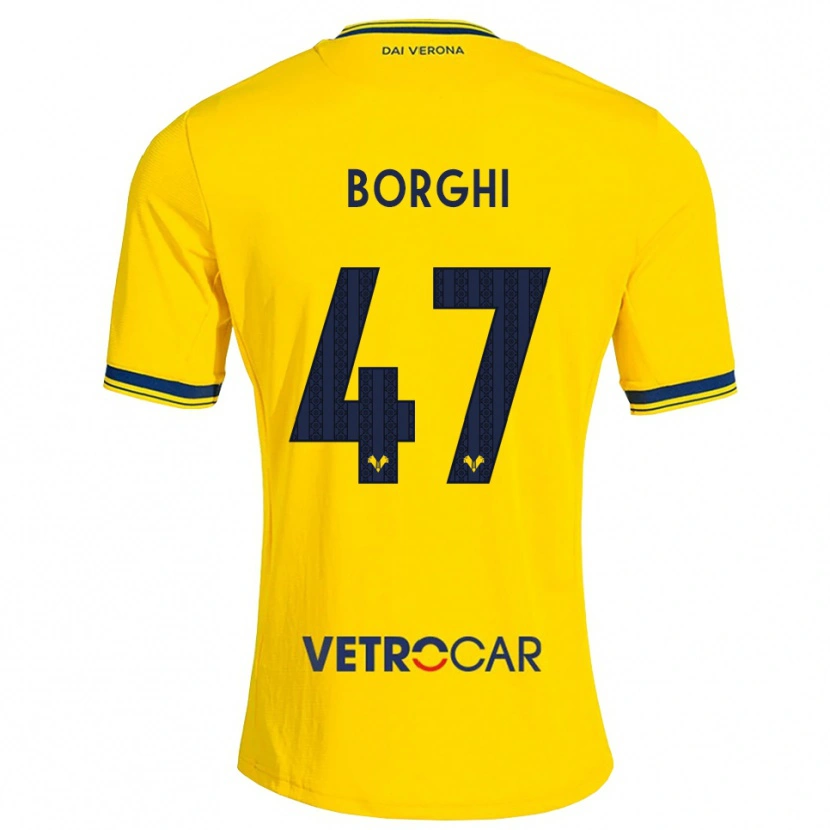 Danxen Niño Camiseta Arthur Borghi #47 Amarillo Rojo 2ª Equipación 2026/27 La Camisa México