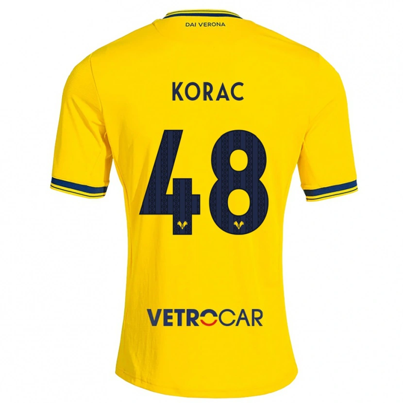 Danxen Niño Camiseta Seid Korac #48 Amarillo Rojo 2ª Equipación 2026/27 La Camisa México