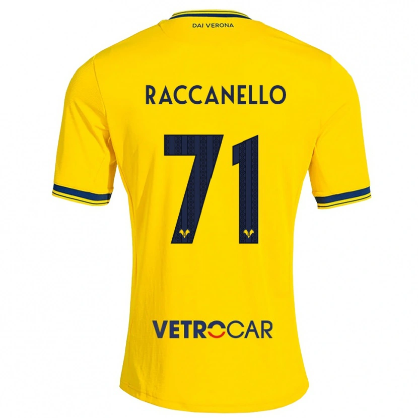 Danxen Niño Camiseta Marco Raccanello #71 Amarillo Rojo 2ª Equipación 2026/27 La Camisa México