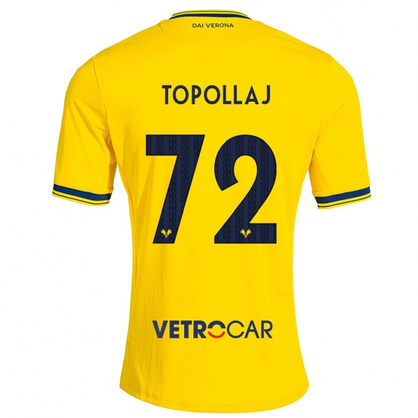 Danxen Niño Camiseta Mark Topollaj #72 Amarillo Rojo 2ª Equipación 2026/27 La Camisa México