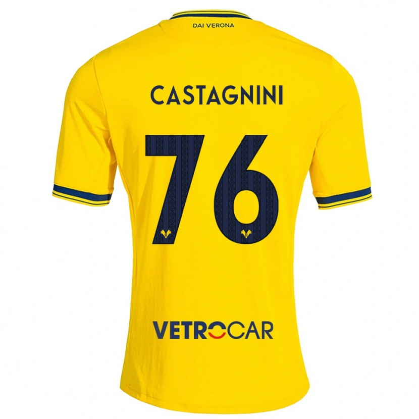 Danxen Niño Camiseta Mirko Castagnini #76 Amarillo Rojo 2ª Equipación 2026/27 La Camisa México