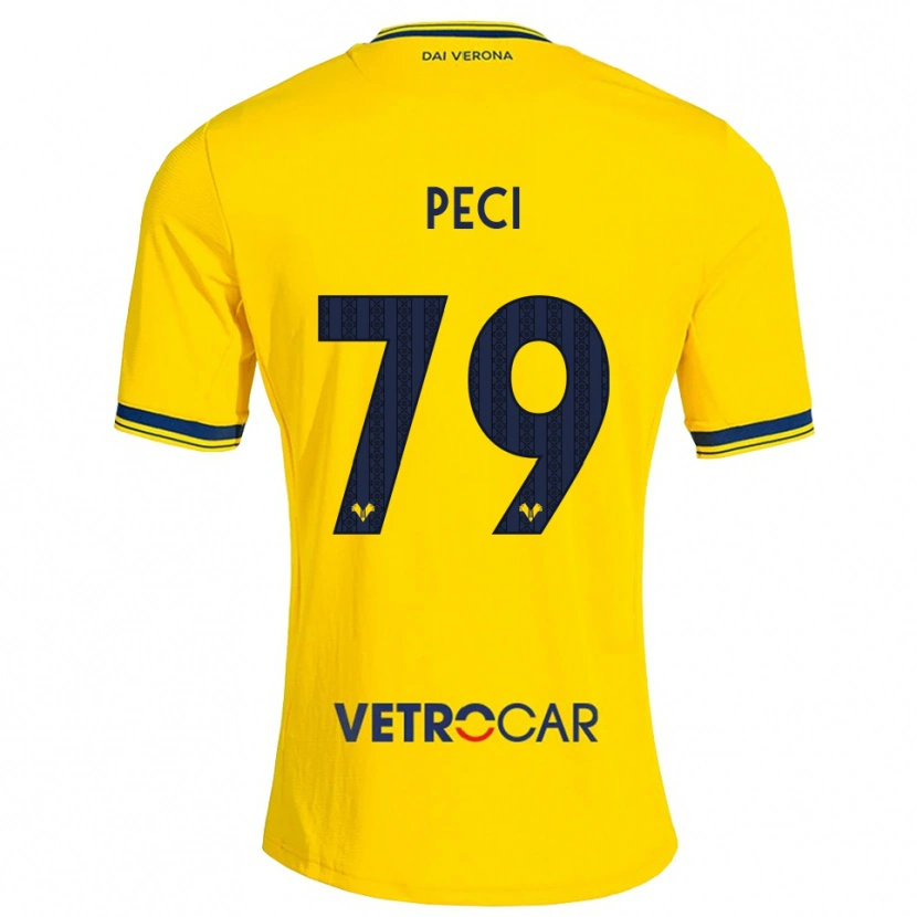 Danxen Niño Camiseta Jurgen Peci #79 Amarillo Rojo 2ª Equipación 2026/27 La Camisa México