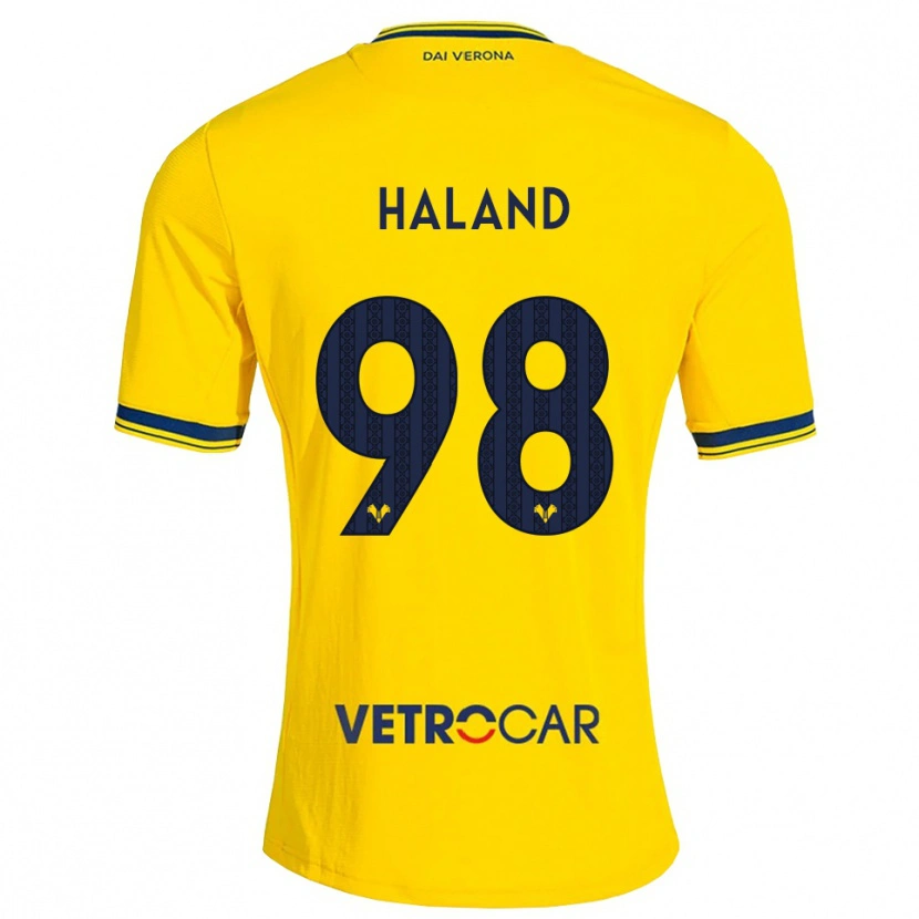 Danxen Niño Camiseta Benedicte Iversen Håland #98 Amarillo Rojo 2ª Equipación 2026/27 La Camisa México