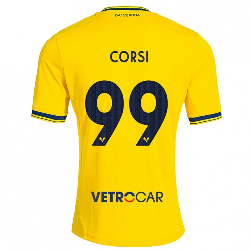 Danxen Niño Camiseta Sara Corsi #99 Amarillo Rojo 2ª Equipación 2026/27 La Camisa México