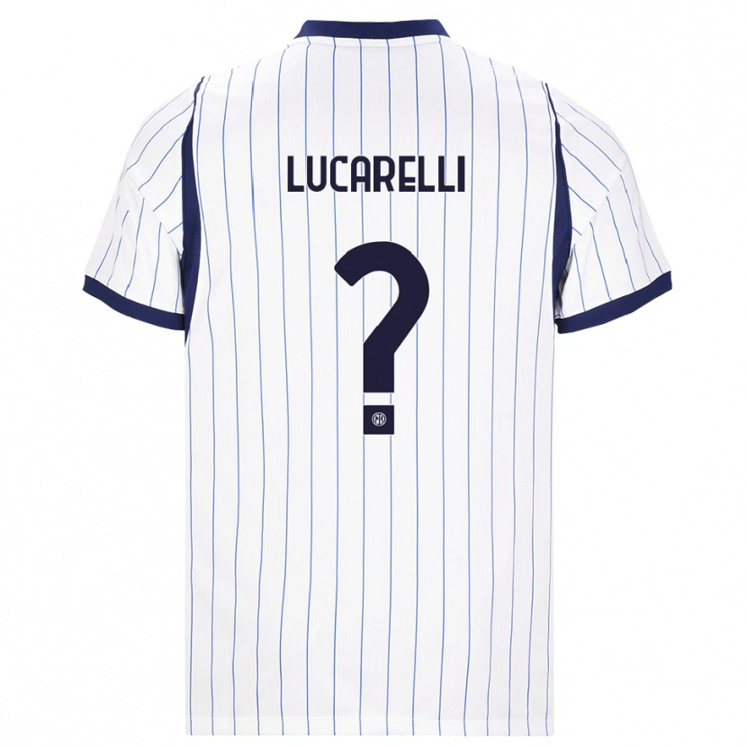 Danxen Niño Camiseta Diego Lucarelli #0 Blanco Azul Marino 2ª Equipación 2026/27 La Camisa México