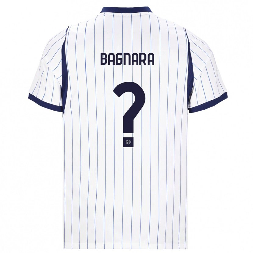 Danxen Niño Camiseta Ettore Bagnara #0 Blanco Azul Marino 2ª Equipación 2026/27 La Camisa México