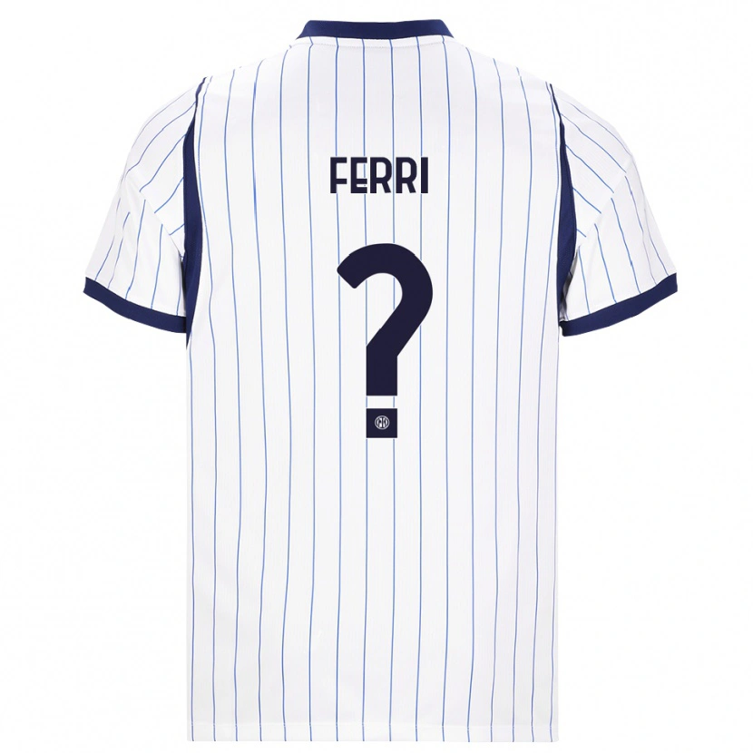 Danxen Niño Camiseta Daniel Ferri #0 Blanco Azul Marino 2ª Equipación 2026/27 La Camisa México