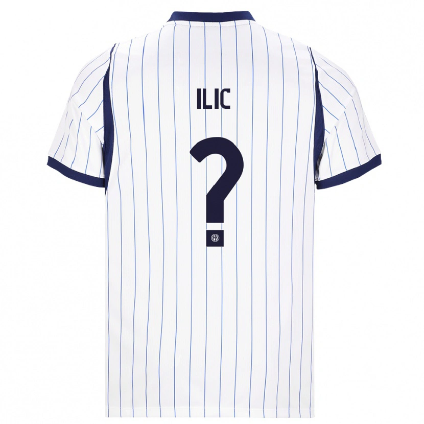 Danxen Niño Camiseta Novak Ilic #0 Blanco Azul Marino 2ª Equipación 2026/27 La Camisa México