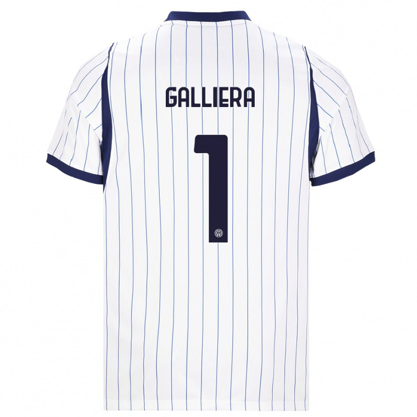 Danxen Niño Camiseta Carlo Galliera #1 Blanco Azul Marino 2ª Equipación 2026/27 La Camisa México