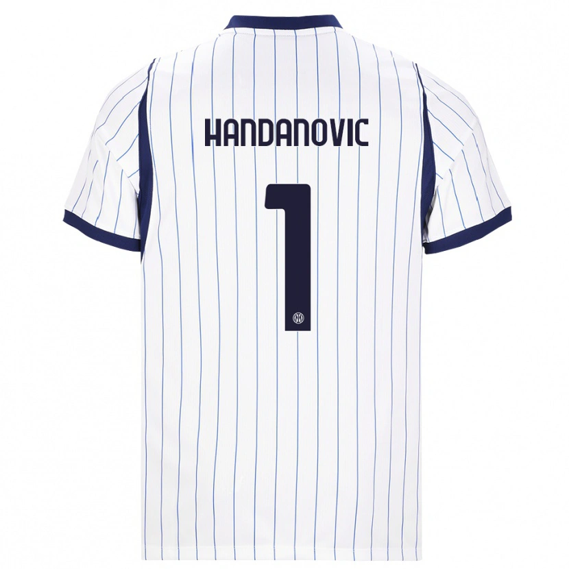 Danxen Niño Camiseta Samir Handanovic #1 Blanco Azul Marino 2ª Equipación 2026/27 La Camisa México