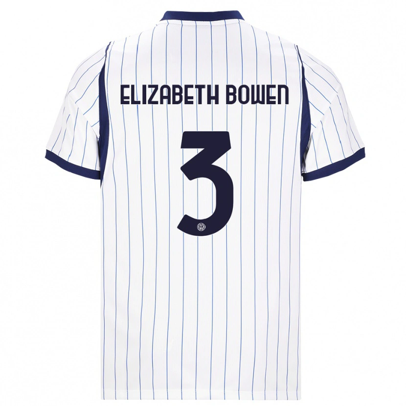 Danxen Niño Camiseta Kate Elizabeth Bowen #3 Blanco Azul Marino 2ª Equipación 2026/27 La Camisa México