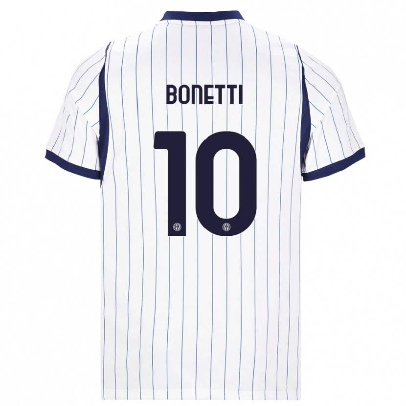 Danxen Niño Camiseta Tatiana Bonetti #10 Blanco Azul Marino 2ª Equipación 2026/27 La Camisa México