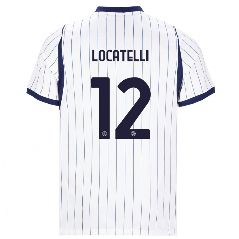 Danxen Niño Camiseta Tommaso Locatelli #12 Blanco Azul Marino 2ª Equipación 2026/27 La Camisa México