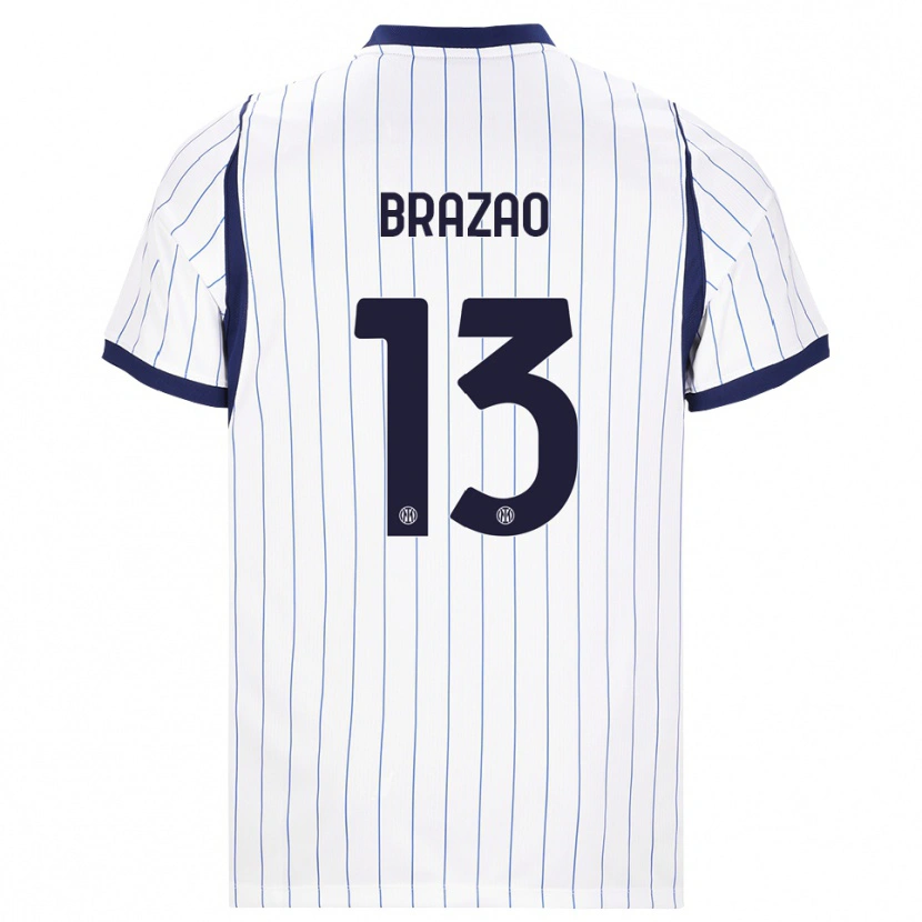 Danxen Niño Camiseta Gabriel Brazao #13 Blanco Azul Marino 2ª Equipación 2026/27 La Camisa México