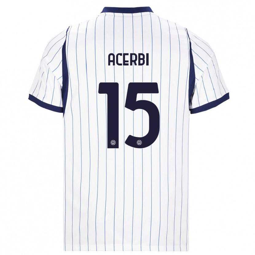 Danxen Niño Camiseta Francesco Acerbi #15 Blanco Azul Marino 2ª Equipación 2026/27 La Camisa México