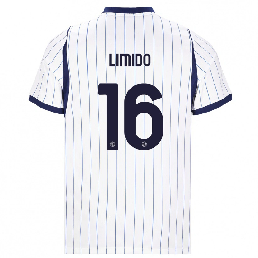 Danxen Niño Camiseta Federico Limido #16 Blanco Azul Marino 2ª Equipación 2026/27 La Camisa México