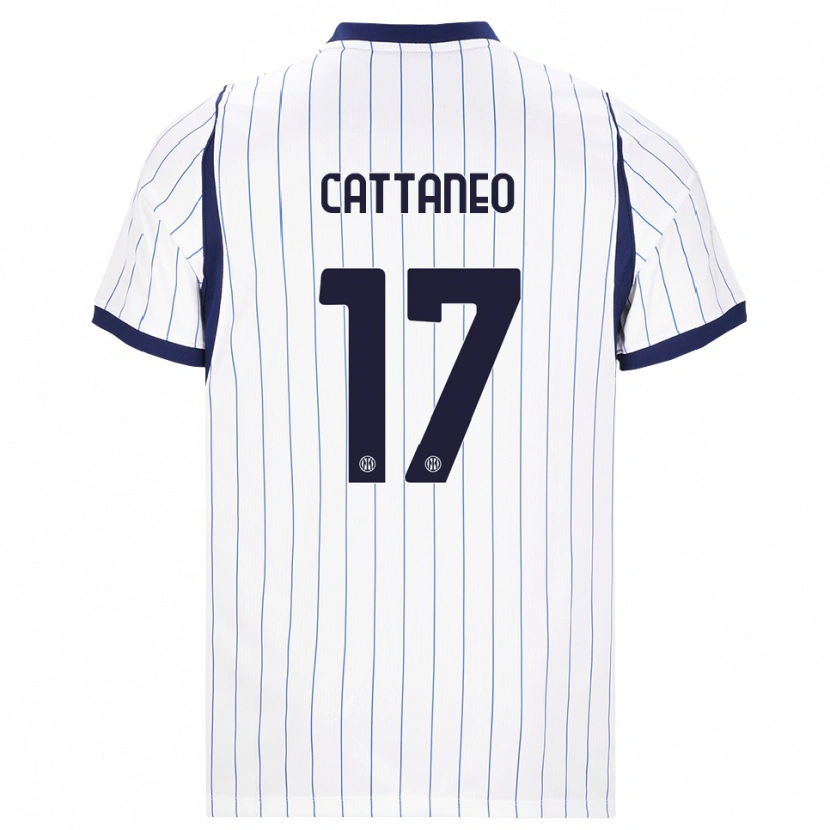 Danxen Niño Camiseta Filippo Cattaneo #17 Blanco Azul Marino 2ª Equipación 2026/27 La Camisa México