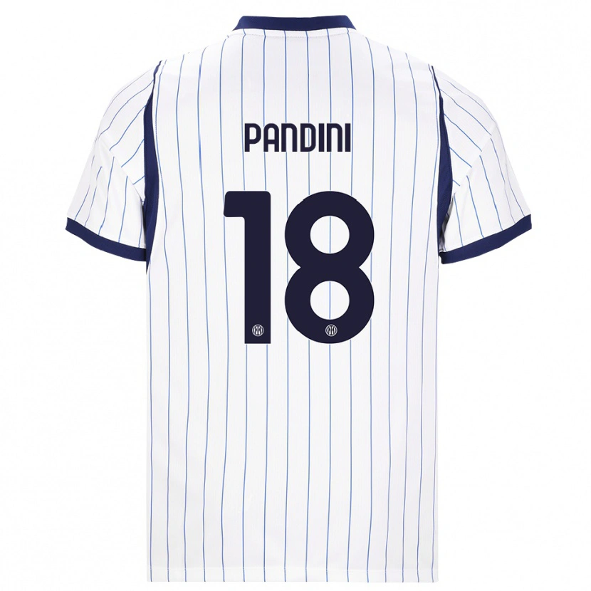 Danxen Niño Camiseta Marta Pandini #18 Blanco Azul Marino 2ª Equipación 2026/27 La Camisa México