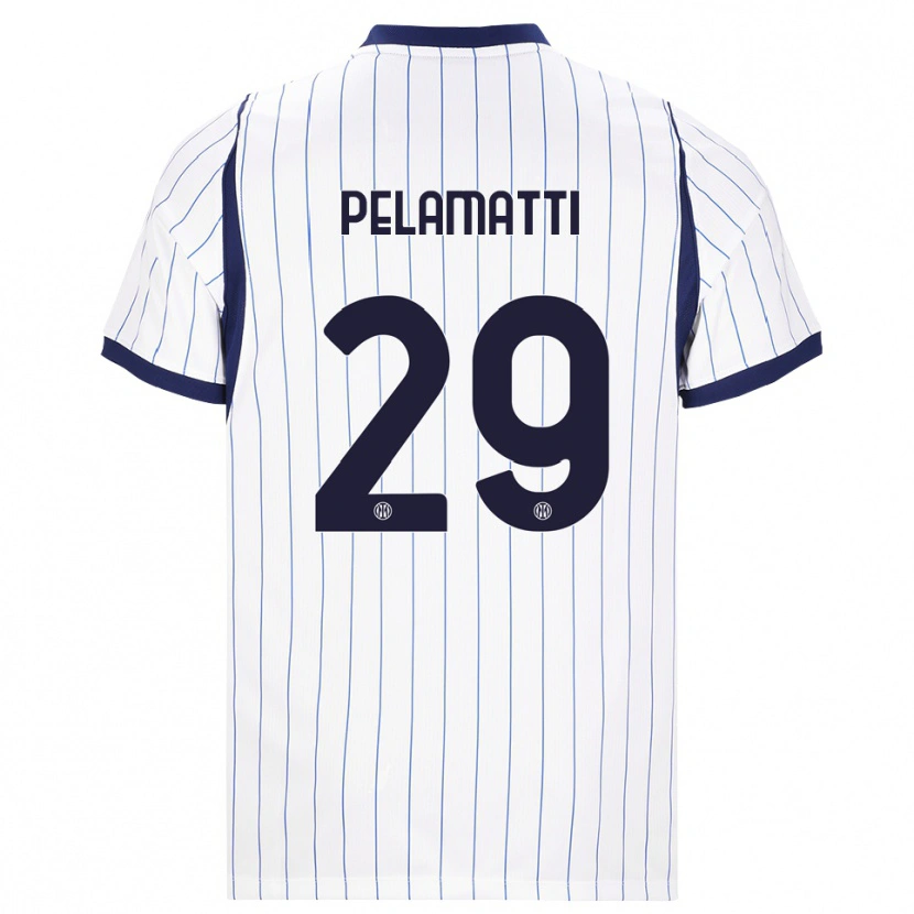 Danxen Niño Camiseta Andrea Pelamatti #29 Blanco Azul Marino 2ª Equipación 2026/27 La Camisa México