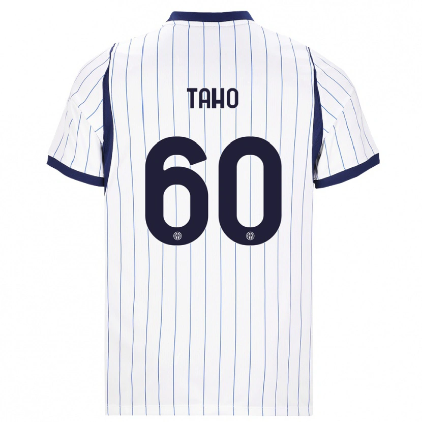 Danxen Niño Camiseta Alain Taho #60 Blanco Azul Marino 2ª Equipación 2026/27 La Camisa México