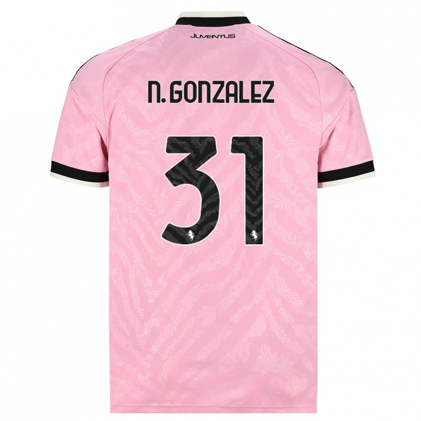 Danxen Niño Camiseta Nico González #31 Rosa Negro 2ª Equipación 2026/27 La Camisa México