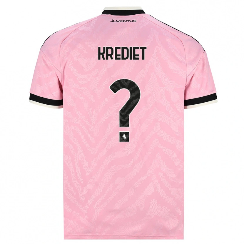 Danxen Niño Camiseta Fortunato Krediet #0 Rosa Negro 2ª Equipación 2026/27 La Camisa México
