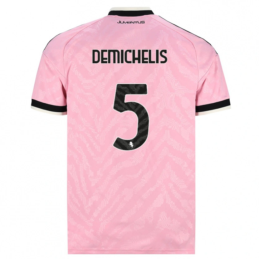 Danxen Niño Camiseta Emanuele Demichelis #5 Rosa Negro 2ª Equipación 2026/27 La Camisa México