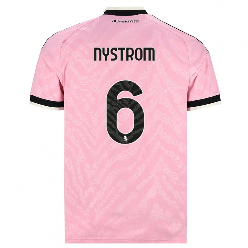 Danxen Niño Camiseta Paulina Nyström #6 Rosa Negro 2ª Equipación 2026/27 La Camisa México