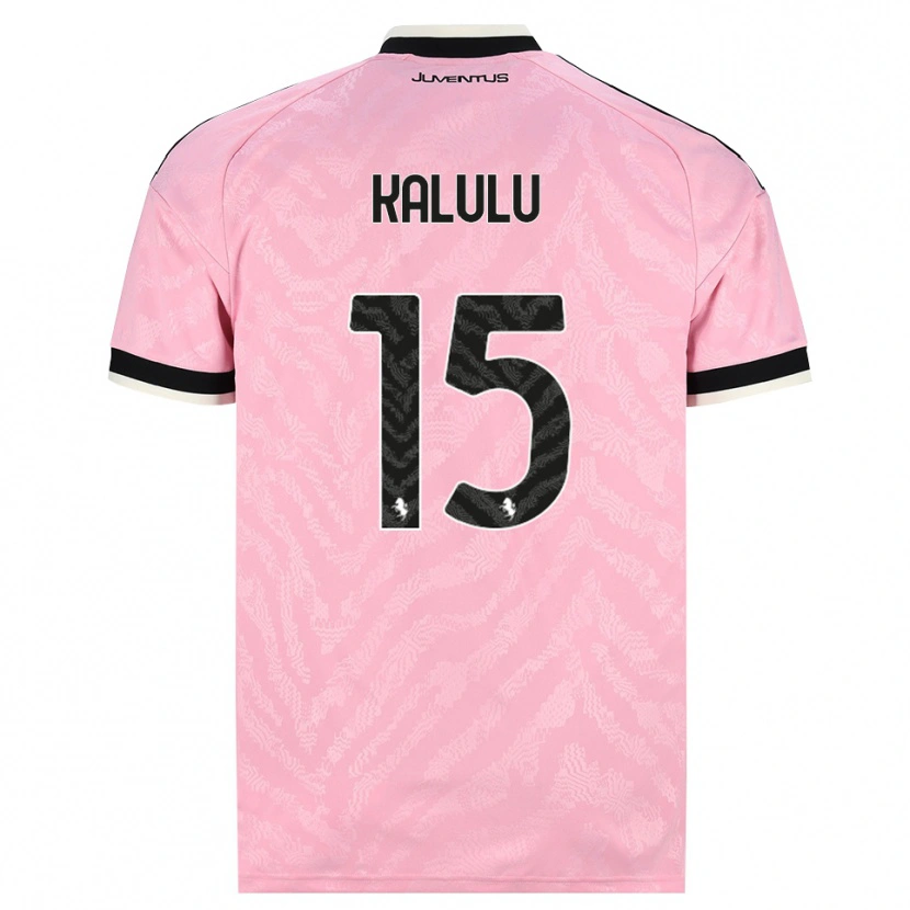 Danxen Niño Camiseta Pierre Kalulu #15 Rosa Negro 2ª Equipación 2026/27 La Camisa México