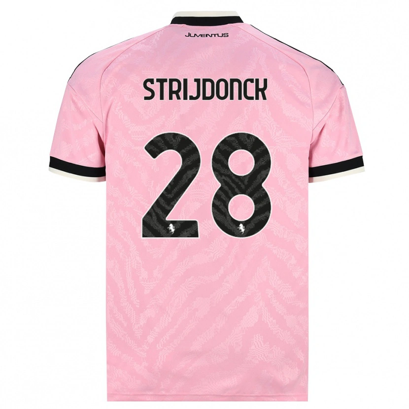 Danxen Niño Camiseta Bayron Strijdonck #28 Rosa Negro 2ª Equipación 2026/27 La Camisa México