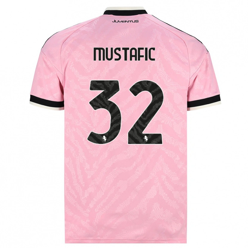 Danxen Niño Camiseta Emma Mustafic #32 Rosa Negro 2ª Equipación 2026/27 La Camisa México