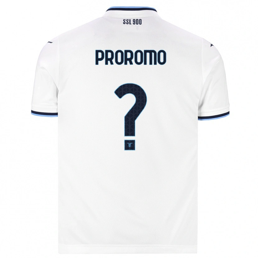 Danxen Niño Camiseta Tommaso Proromo #0 Blanco Azul Marino 2ª Equipación 2026/27 La Camisa México