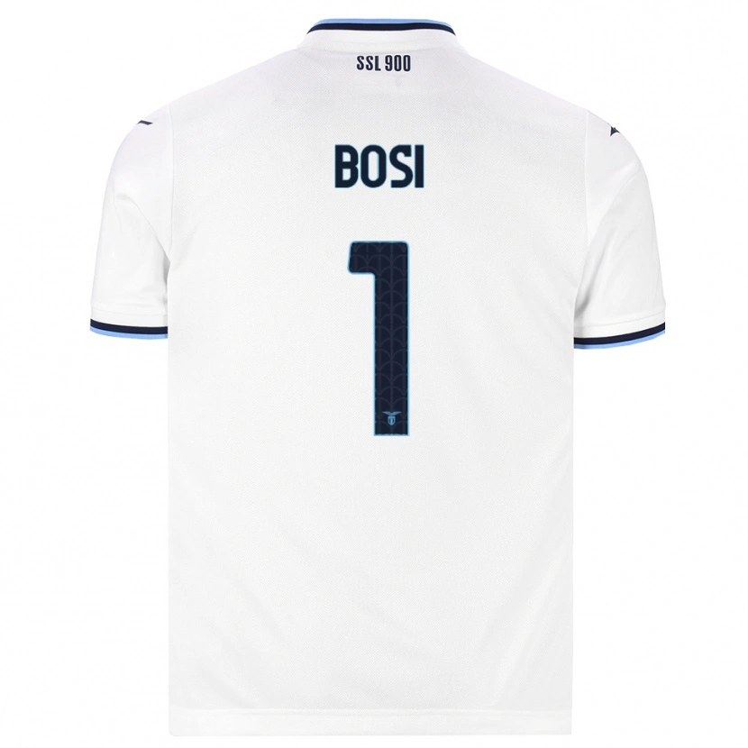 Danxen Niño Camiseta Gioele Bosi #1 Blanco Azul Marino 2ª Equipación 2026/27 La Camisa México