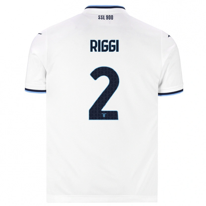 Danxen Niño Camiseta Emanuele Riggi #2 Blanco Azul Marino 2ª Equipación 2026/27 La Camisa México
