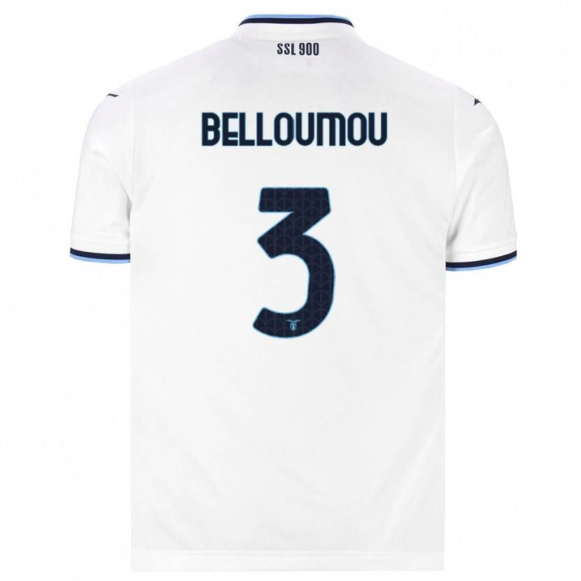 Danxen Niño Camiseta Inès Belloumou #3 Blanco Azul Marino 2ª Equipación 2026/27 La Camisa México
