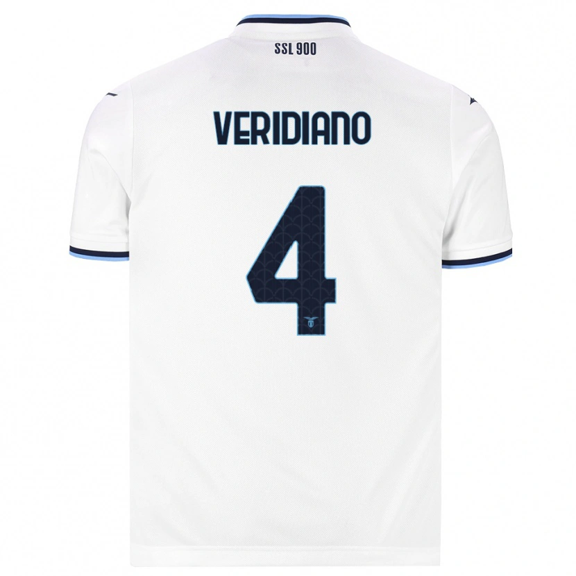 Danxen Niño Camiseta Loukas Veridiano #4 Blanco Azul Marino 2ª Equipación 2026/27 La Camisa México