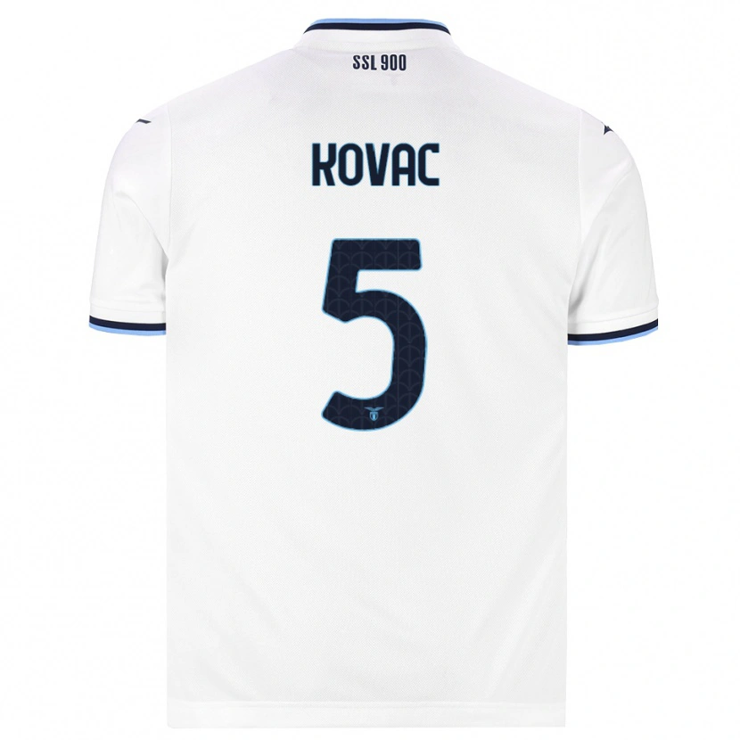 Danxen Niño Camiseta Blaz Kovac #5 Blanco Azul Marino 2ª Equipación 2026/27 La Camisa México