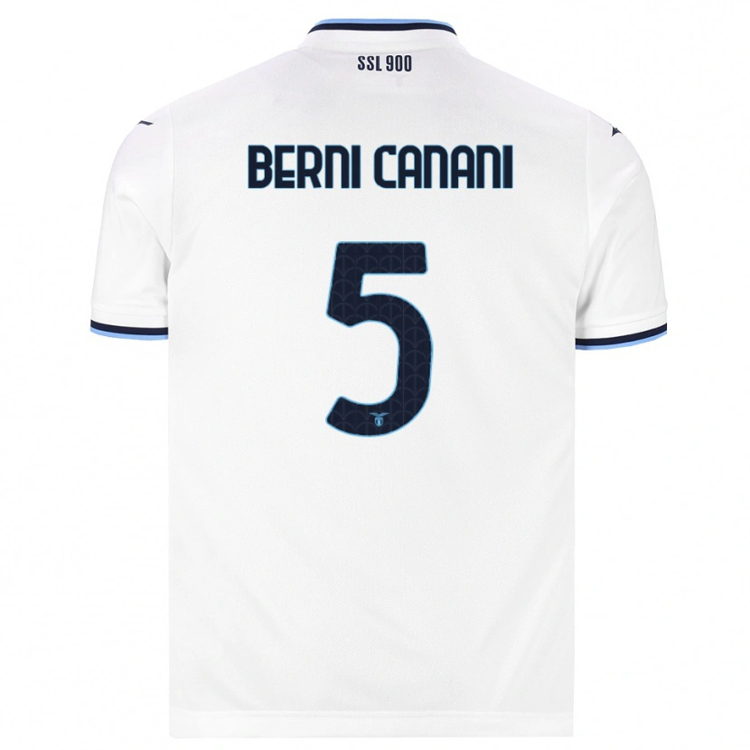 Danxen Niño Camiseta Leonardo Berni Canani #5 Blanco Azul Marino 2ª Equipación 2026/27 La Camisa México