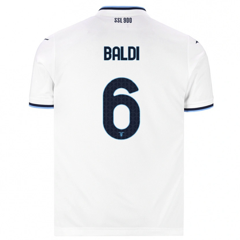 Danxen Niño Camiseta Mattia Santagostino Baldi #6 Blanco Azul Marino 2ª Equipación 2026/27 La Camisa México