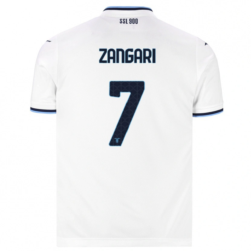Danxen Niño Camiseta Vincenzo Zangari #7 Blanco Azul Marino 2ª Equipación 2026/27 La Camisa México