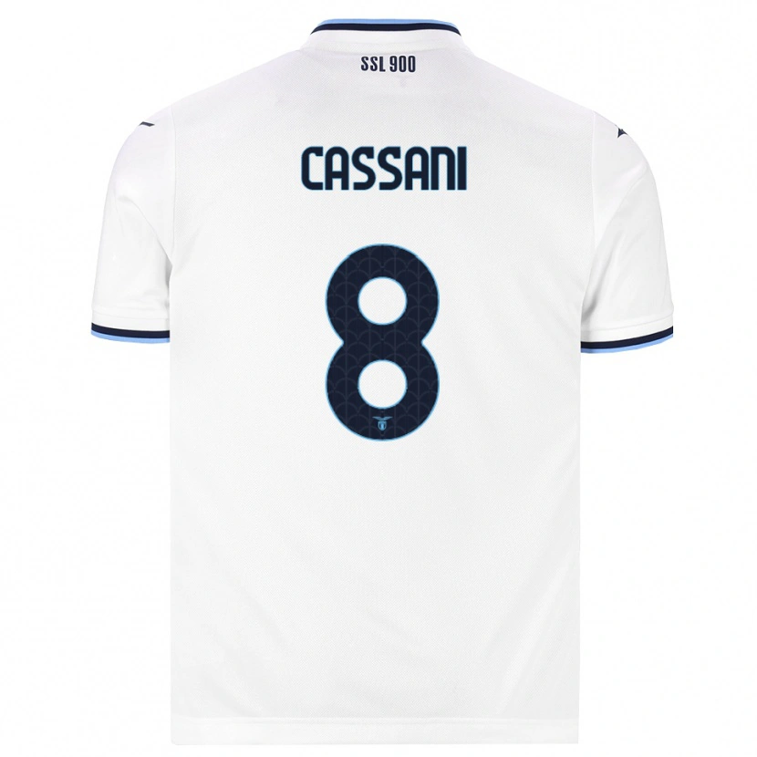 Danxen Niño Camiseta Matteo Cassani #8 Blanco Azul Marino 2ª Equipación 2026/27 La Camisa México