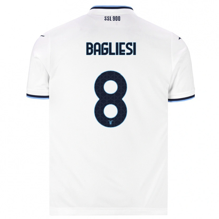 Danxen Niño Camiseta Thomas Bagliesi #8 Blanco Azul Marino 2ª Equipación 2026/27 La Camisa México