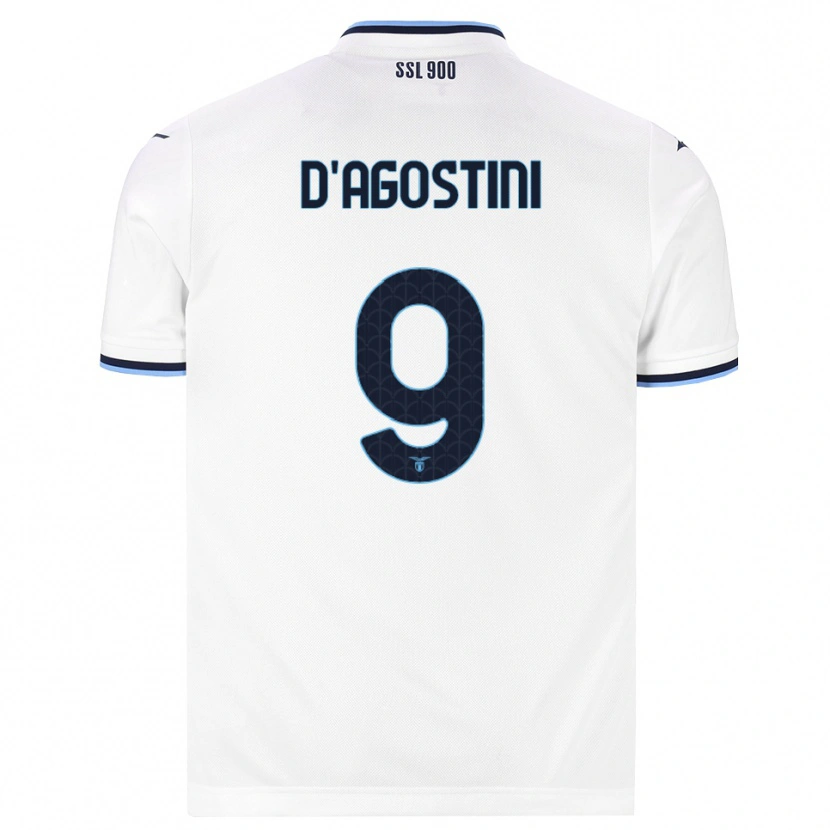 Danxen Niño Camiseta Lorenzo D'agostini #9 Blanco Azul Marino 2ª Equipación 2026/27 La Camisa México