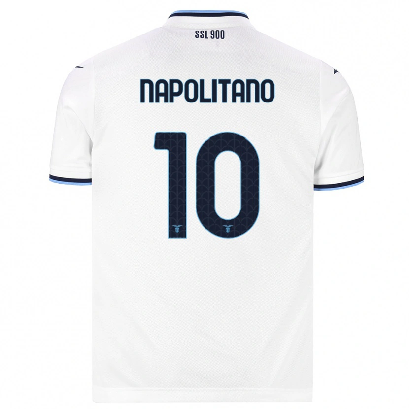 Danxen Niño Camiseta Luca Napolitano #10 Blanco Azul Marino 2ª Equipación 2026/27 La Camisa México