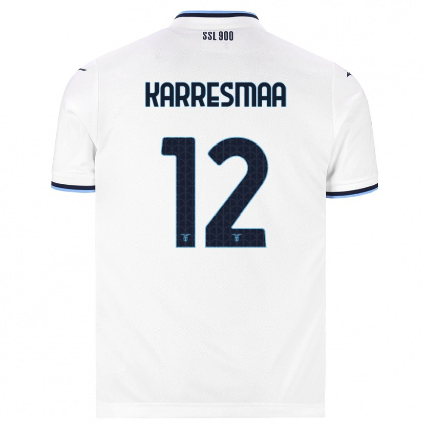 Danxen Niño Camiseta Kerttu Karresmaa #12 Blanco Azul Marino 2ª Equipación 2026/27 La Camisa México