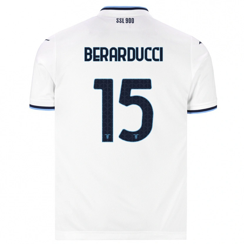 Danxen Niño Camiseta Martina Berarducci #15 Blanco Azul Marino 2ª Equipación 2026/27 La Camisa México