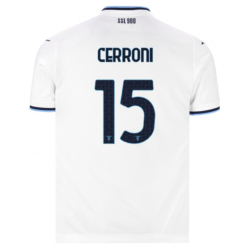 Danxen Niño Camiseta Leonardo Cerroni #15 Blanco Azul Marino 2ª Equipación 2026/27 La Camisa México