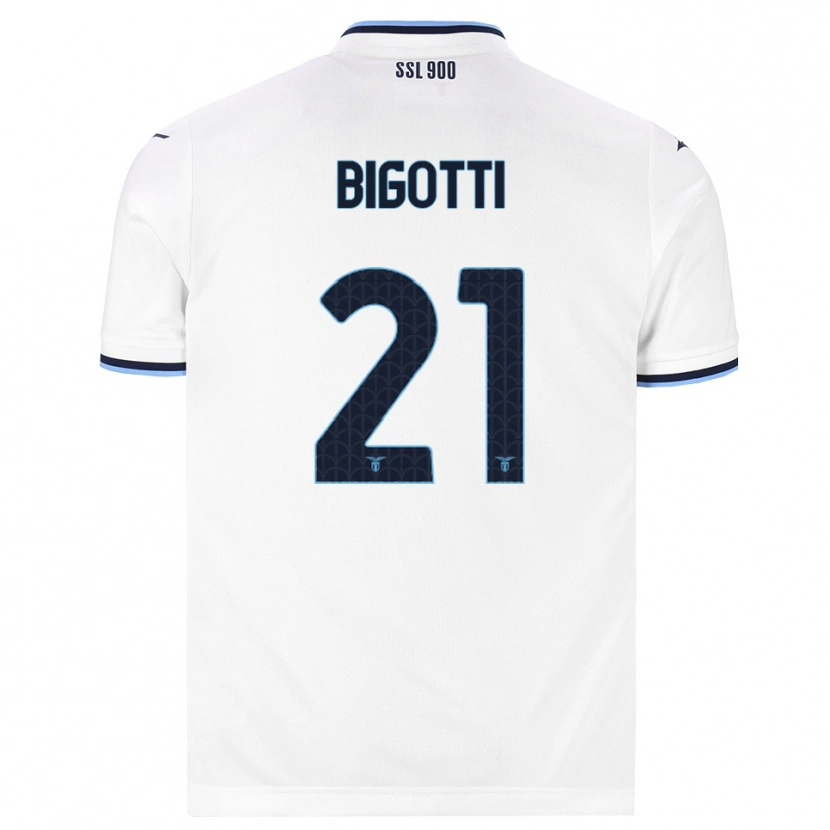 Danxen Niño Camiseta Massimo Bigotti #21 Blanco Azul Marino 2ª Equipación 2026/27 La Camisa México