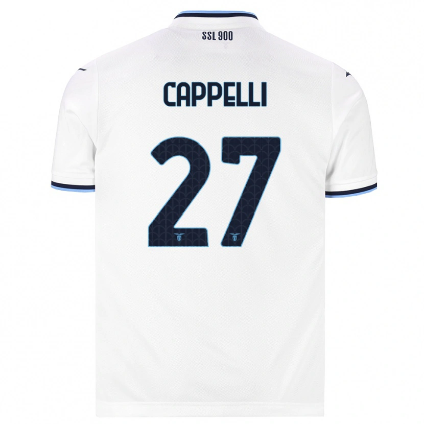 Danxen Niño Camiseta Tommaso Cappelli #27 Blanco Azul Marino 2ª Equipación 2026/27 La Camisa México