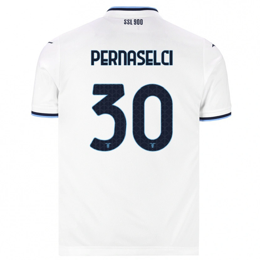 Danxen Niño Camiseta Leonardo Pernaselci #30 Blanco Azul Marino 2ª Equipación 2026/27 La Camisa México